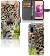 GSM Hoesje Xiaomi Redmi Note 10S | 10 4G | Poco M5s Beschermhoesje met foto Baby Luipaard
