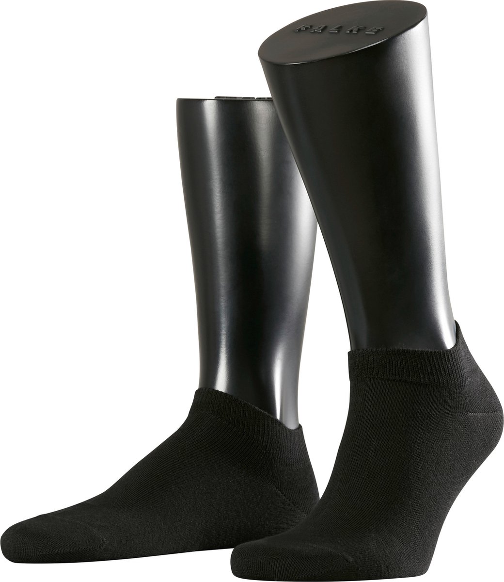 Esprit Basic Uni 2-Pack kort eenkleurig katoen multipack sneakersokken enkelsokken heren zwart - maat 47-50