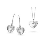 Orphelia  SET-5123 - Ketting(en) met oorbel(len) - Zilver 925 - Zirkonia - 45 cm