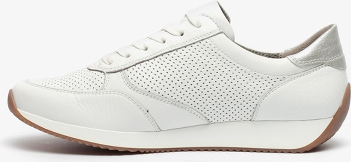Jenny leren dames sneakers - Wit - Maat 41 - Echt leer | bol.com