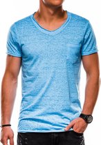 Heren - T-shirt - S1051 - Blauw
