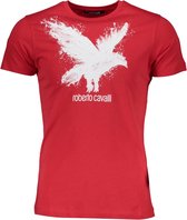 Roberto Cavalli T-shirt Rood XL Heren