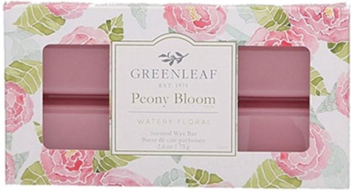 Greenleaf Wax Bar Peony Bloom