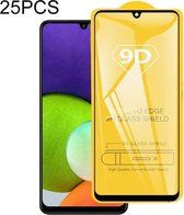 Voor Samsung Galaxy A22 4G 25 PCS 9D Volledige Lijm Volledig scherm Gehard Glas Film: