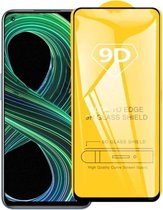 Voor OPPO Realme 8 5G 9D Volledige lijm Gehard glasfilm op volledig scherm: