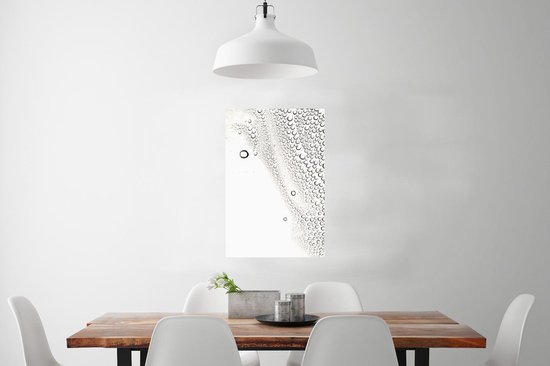 Affiche forme gouttes sur verre 60x90 cm - Tirage photo sur affiche (décoration murale salon / chambre)