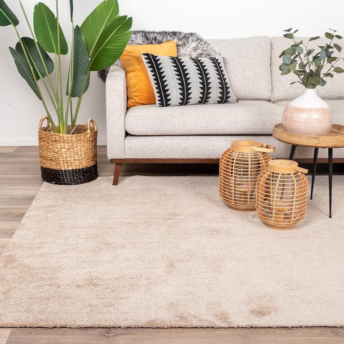 NATURL. Wasbaar vloerkleed - Clean Beige - 200x290cm