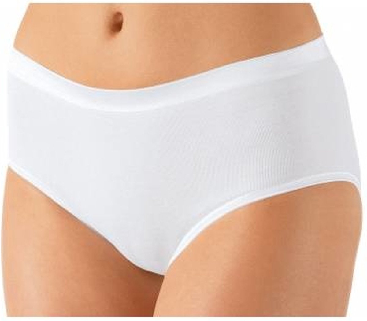 Dames Heupslip biologisch katoen - Zwart en wit dames midi slip - katoenen ondergoed dames - 40