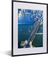 Fotolijst incl. Poster - Uitzicht over de Sydney Harbour Bridge in Australië - 30x40 cm - Posterlijst
