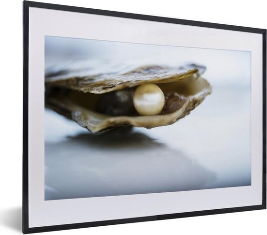 Fotolijst incl. Poster - Parel in een oesterschelp - 40x30 cm - Posterlijst