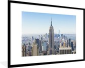 Cadre photo avec affiche - Skyline de New York avec l' Empire State Building - 120x80 cm - Cadre pour affiche