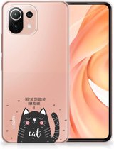 Telefoon Hoesje Xiaomi 11 Lite NE 5G | Xiaomi Mi 11 Lite Mobiel Case Cat Good Day