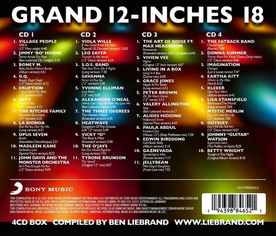 Grand 12 Inches 18 - LIEBRAND, BEN