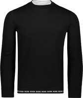 Hugo Boss  Sweater Zwart Normaal - Maat M - Heren - Herfst/Winter Collectie - Katoen;Poleyester;Elastaan