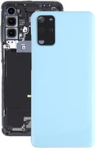 Batterij-achterklep met cameralensafdekking voor Samsung Galaxy S20 + (blauw)