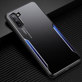 Voor Samsung Galaxy Note10 Blade Series TPU Frame + Titaniumlegering Zandstralen Technologie Backplane + Kleur Aluminiumlegering Decoratieve rand Mobiele telefoon Beschermende schaal (zwart +