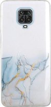 Voor Xiaomi Redmi Note 9 Pro hol marmerpatroon TPU nauwkeurig gat beschermhoes (grijs)
