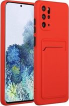 Voor Samsung Galaxy S20 + kaartsleuf ontwerp schokbestendig TPU beschermhoes (rood)