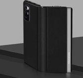 Voor Geschikt voor Xiaomi Mi Mix Fold All Inclusive Matte PU opvouwbare lederen tas (zwart)