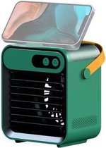 USB Mini Koeling En Bevochtiging Airconditioner Huishoudelijke Kleine Luchtkoeler Desktop Watergekoelde Ventilator (Groen)