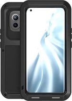 Voor Geschikt voor Xiaomi Mi 11 LOVE MEI Metaal schokbestendig waterdicht stofdicht beschermhoes zonder glas (zwart)