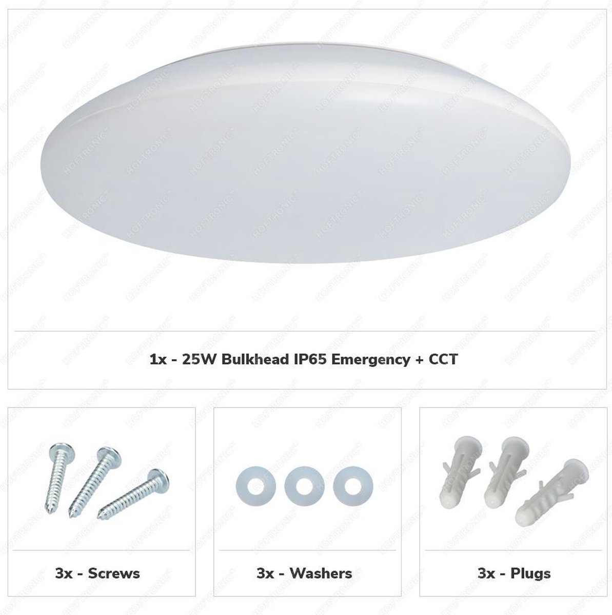 Plafonnier LED /Plafonniere sur batterie 25W Couleur de lumière réglable -  2600lm -... | bol