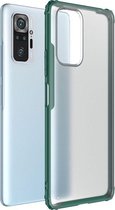 Xiaomi Redmi Note 10 Pro Hoesje - Mobigear - Shockproof Serie - Hard Kunststof Backcover - Groen - Hoesje Geschikt Voor Xiaomi Redmi Note 10 Pro