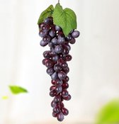 2 Trossen 85 Paarse Druivensimulatie Fruitsimulatie Druiven PVC met Crème Grape Shoot Props