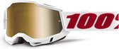 100% Crossbril MTB Accuri 2 met Mirror Lens - Wit -