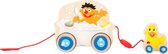 Trekfiguur hout - Sesamstraat speelgoed - Ernie in bad met eendje - Houten speelgoed vanaf 1 jaar - FSC®