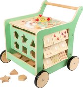 Small Foot - Houten Baby Walker Loopwagen Activiteitencentrum Pastel Groen