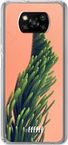 6F hoesje - geschikt voor Xiaomi Poco X3 Pro -  Transparant TPU Case - Waving Plant #ffffff