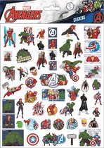 Marvel Stickers Avengers Junior 25 X 21 Cm Rood/wit 50 Stuks