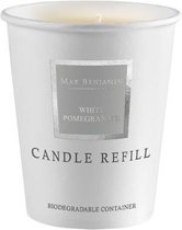 Max Benjamin Navulling Geurkaars White Pomegranate 75 Cm Wit