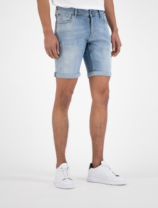 Korte broek heren jeans short met stretch | Blauw denim | Flexibel