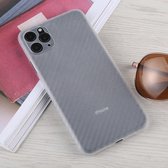 Voor iPhone 11 Pro Max koolstofvezel textuur PP beschermhoes (transparant)