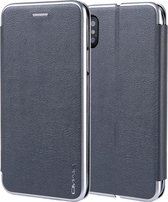Voor iPhone XS / X CMai2 Linglong-serie PC + PU horizontale flip lederen tas met houder en kaartsleuf (grijs)