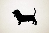 Silhouette hond - Basset Bleu De Gascogne - XS - 22x30cm - Zwart - wanddecoratie