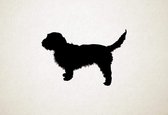 Silhouette hond - Basset Fauve De Bretagne - M - 60x90cm - Zwart - wanddecoratie