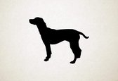 Silhouette hond - Finnish Hound - Finse hond - L - 75x96cm - Zwart - wanddecoratie