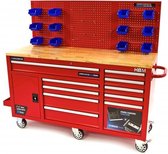 Gereedschapswagen / werkbank 186cm ROOD