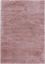 Extra hoogpolig shaggy vloerkleed Fluffy - roze - 280x370 cm