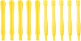 10 STKS Mobiele Telefoon Repair Tool Spudgers (5 STKS Ronde + 5 STKS Vierkante) (Geel)