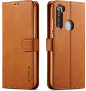 Voor Xiaomi Redmi Note 8T LC.IMEEKE kalfsleer Horizontale flip lederen tas, met houder & kaartsleuven & portemonnee (rood)