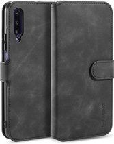 Voor Huawei Y9s / Honor 9X Pro / 9X DG.MING Retro Oil Side Horizontal Flip Case met houder & kaartsleuven & portemonnee (zwart)