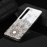 Voor Xiaomi Mi 10 Marble Pattern Soft TPU beschermhoes (Mandala)