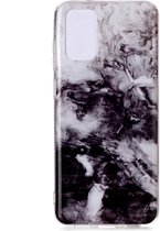 Voor Galaxy S20 + gekleurd tekenpatroon IMD-afwerking Soft TPU beschermhoes (zwart wit)