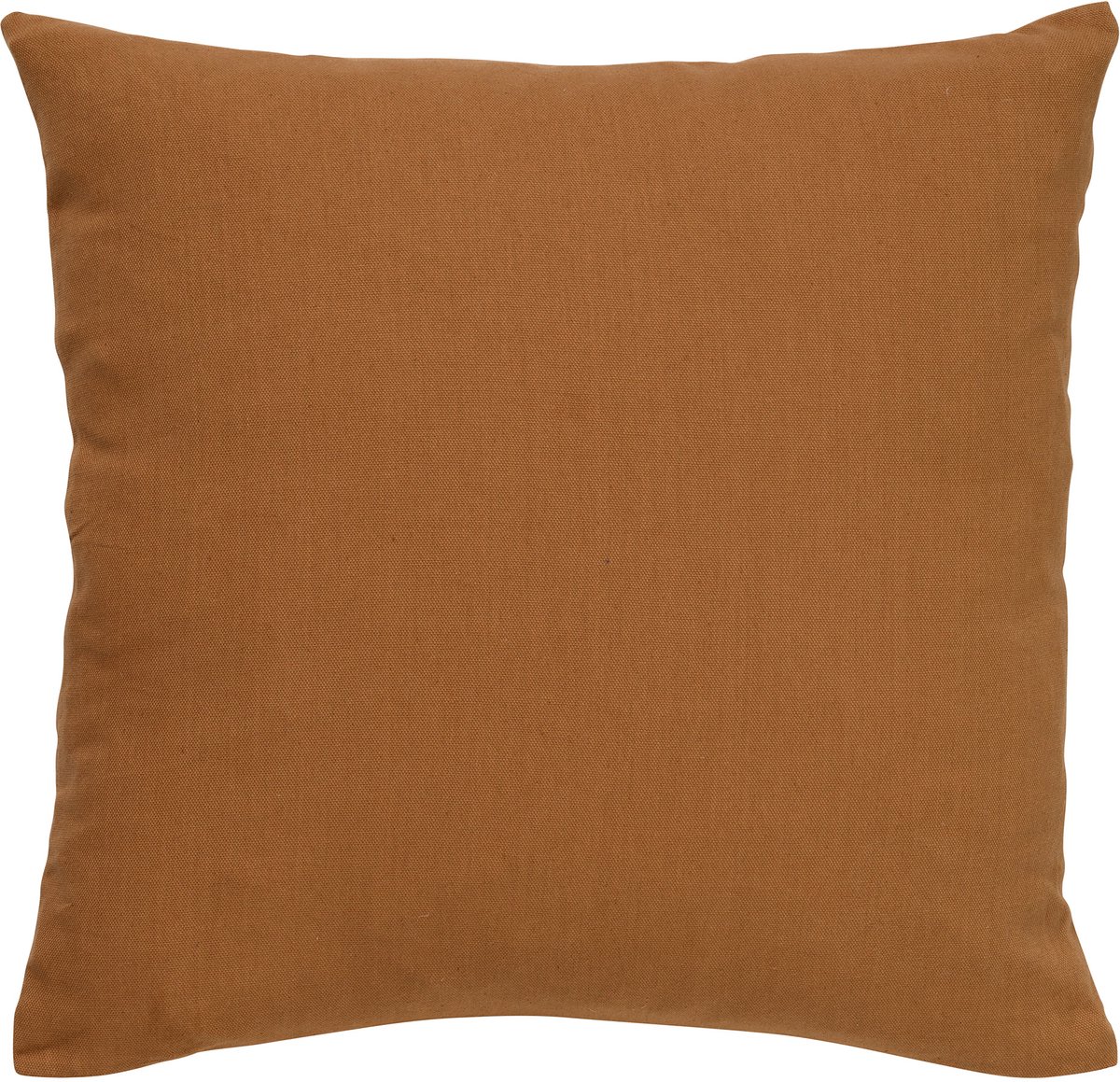 Dutch Decor JAMES - Sierkussen 45x45 cm - duurzaam katoen - effen kleur - Tobacco Brown - bruin - Inclusief binnenkussen - Luxe kussens voor woonkamer & bank