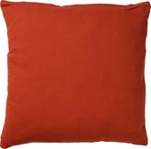 Dutch Decor JAMES - Sierkussen 45x45 cm - duurzaam katoen - effen kleur - Potters Clay - oranje - Inclusief binnenkussen