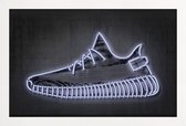 JUNIQE - Poster met houten lijst Yeezy -13x18 /Wit & Zwart